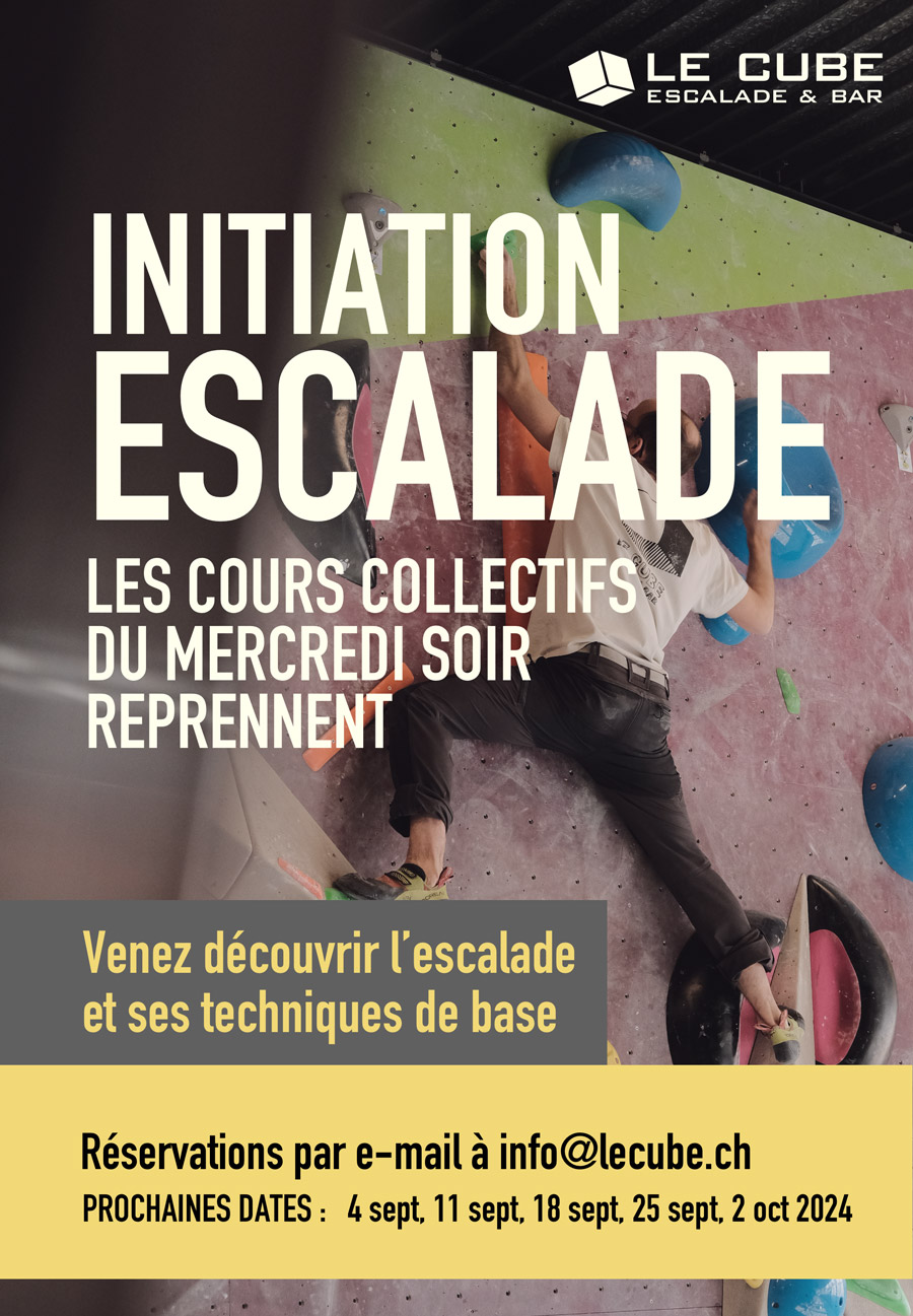 escalade lausanne cours initiation